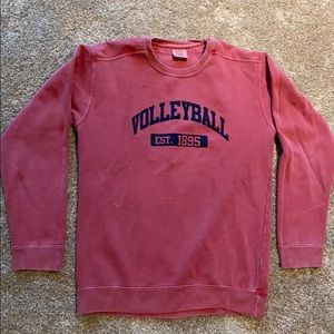 Volleyball crew neck sweatshirt